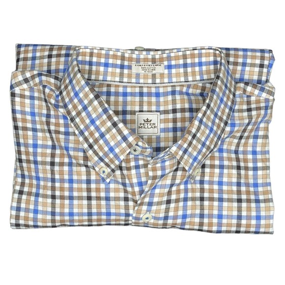 Peter Millar Long Sleeve Button Down Shirt Men's Size XXL 2XL - Picture 16 of 16